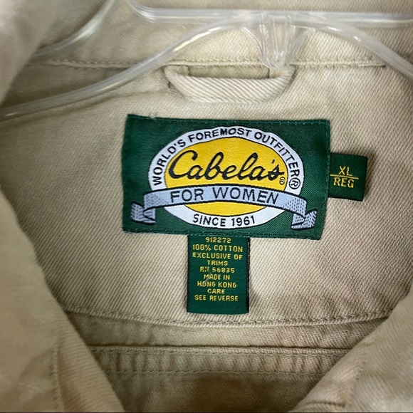 Cabelas Denim Jacket Distressed Womans Size XL - Picture 4 of 9